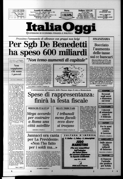 Italia oggi : quotidiano di economia finanza e politica